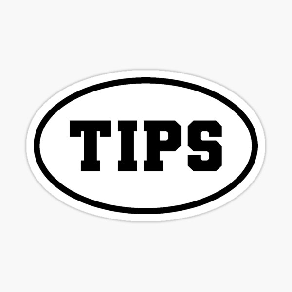 Item preview,  Simple Oval Black and White Tip Jar Sticker designed and sold by StickersBySB.