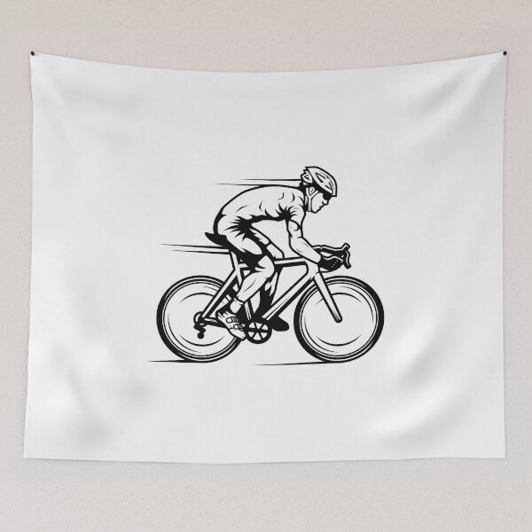 Item preview, Professional cyclist riding a road bike designed and sold by WearMood.