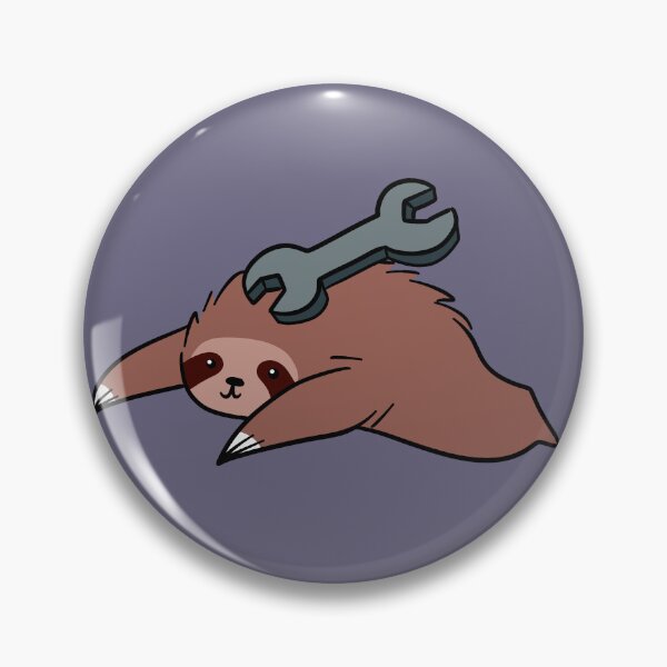 Item preview, Fuzzy Sloth with a Wrench designed and sold by SaradaBoru.
