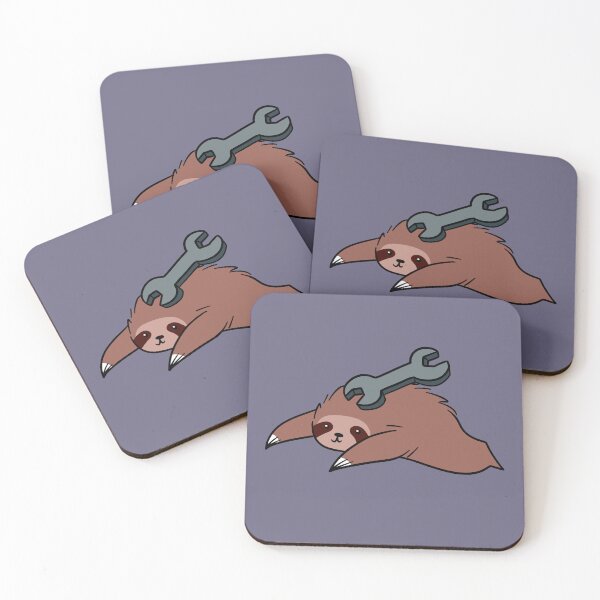 Item preview, Fuzzy Sloth with a Wrench designed and sold by SaradaBoru.