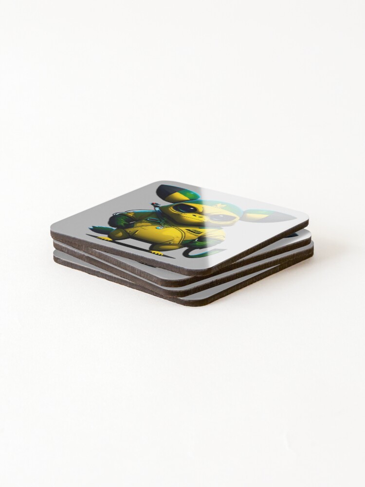 Thumbnail 4 of 5, Coasters (Set of 4), Alien Monkey designed and sold by RuiFernandes.