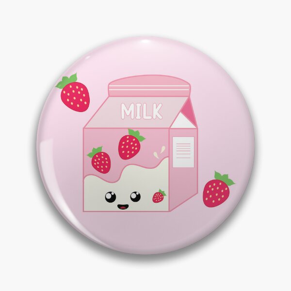 Item preview, Cute Kawaii Strawberry Milk Sticker designed and sold by DreamyFairy21.