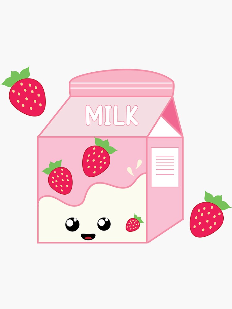 Kawaii Strawberry Milk Tumbler 20oz Cute Pink Kawaii Strawberry