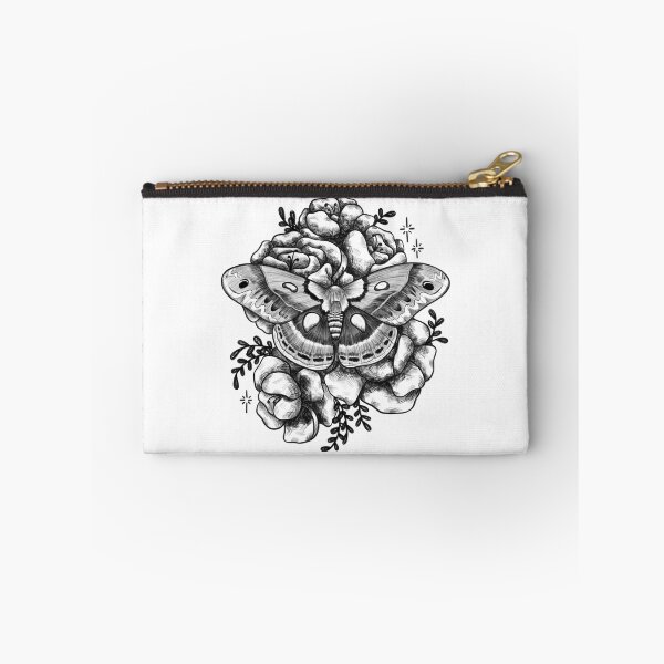 Item preview, Moth Peonies Illustration designed and sold by annexart.