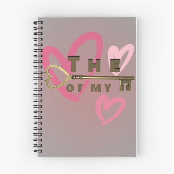 Item preview, "The Golden key of my heart" gold pink purple designed and sold by 9000MilesToHome.