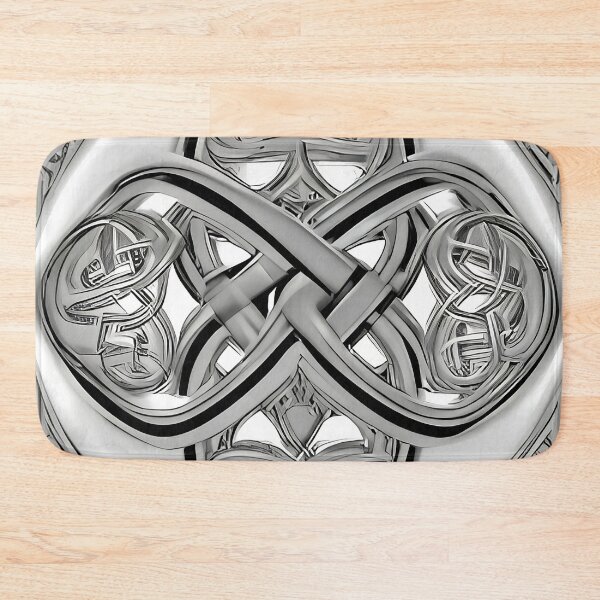 Item preview, "Premium Celtic Silver Dara Knot: Intricate Design, Black Light Designer" designed and sold by 9000MilesToHome.