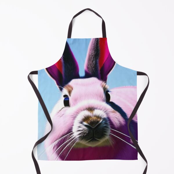 Item preview, Fluffy pink bunny, giant pink bunny surrealism, big pink bunny designed and sold by haRexia.