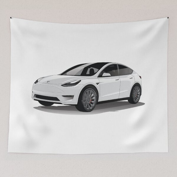 Item preview, Tesla Model Y Original Fan Art serial number: TMY002W designed and sold by valrusc.