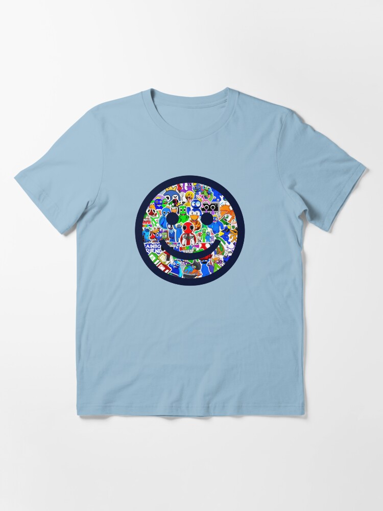 Happy face Blue Rainbow Friends. Blue Roblox Rainbow Friends Characters,  roblox, video game Essential T-Shirt for Sale by Mycutedesings-1