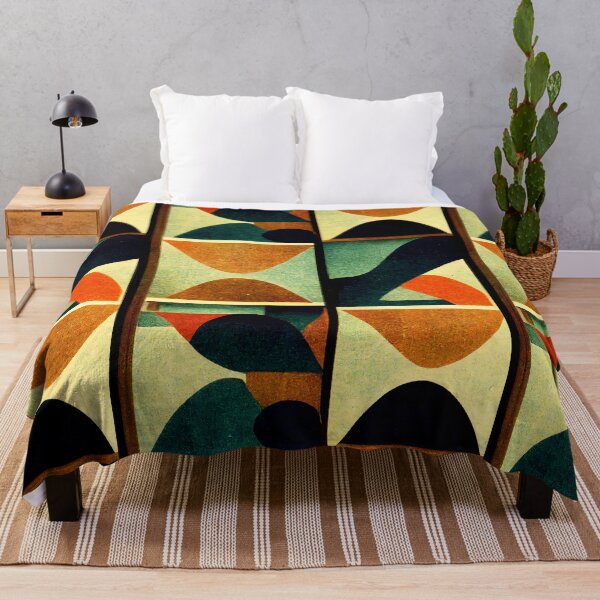 Item preview, Retro colors and shapes vintage colorful designed and sold by HappyTrippy.