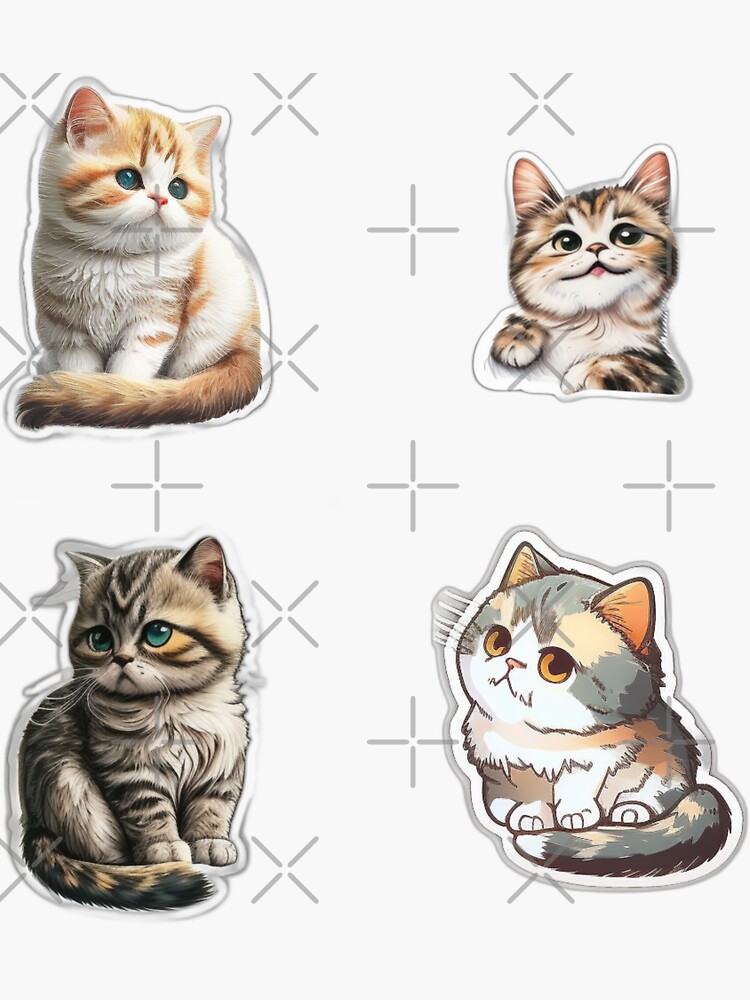 Cat Stickers, Stickers for Cat Lovers, Cat Sticker Bundle