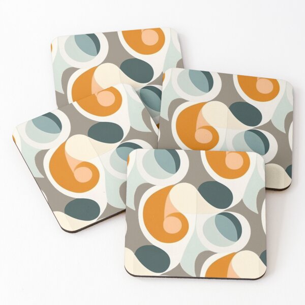 Item preview, abstract mid-century modern pattern designed and sold by A-Semi-Tree.