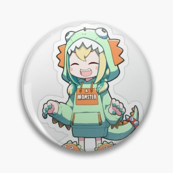 Pikamee Amano In Hololive Vtuber Soft Button Pin Lover Cartoon