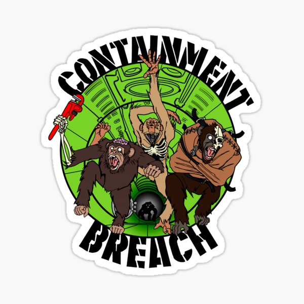 Fugitive Poems Containment Breach Anthology Series Logo Sticker