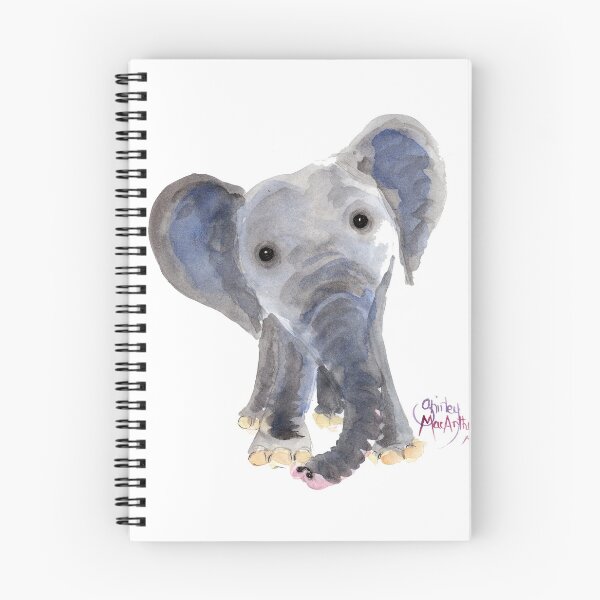 Item preview, Nosey Elephant ' Nosey Nelson ' by Shirley MacArthur designed and sold by Shirley MacArthur Art.