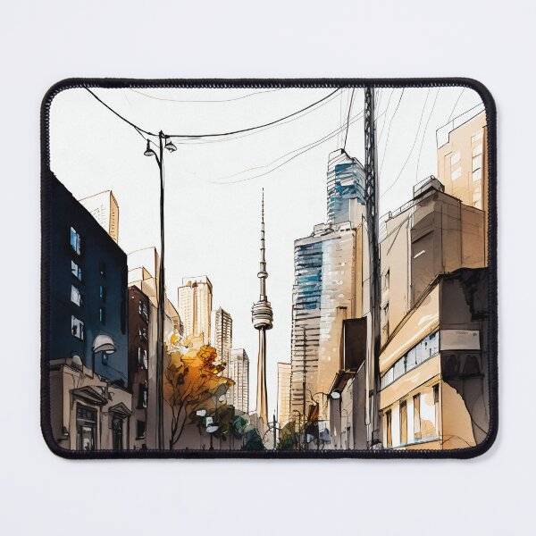 Item preview, Toronto Urban Watercolor Art designed and sold by roamingpixel.