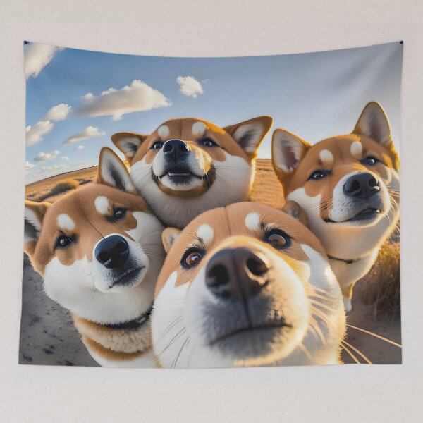 Item preview, Fugitive Foursome: The Shiba Inu Gang designed and sold by The Future Fables.