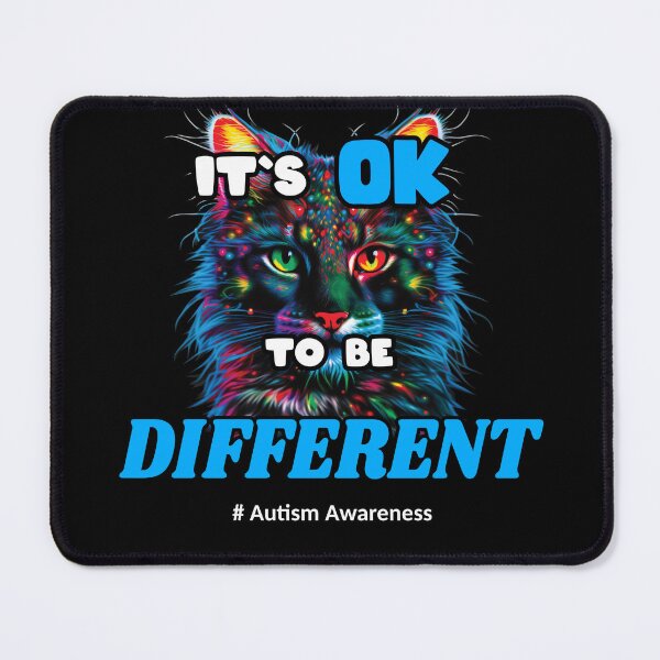 Item preview, Copy of Its Ok To Be Different Autism Awareness Acceptance Women Kid Cat designed and sold by Animal-ink.