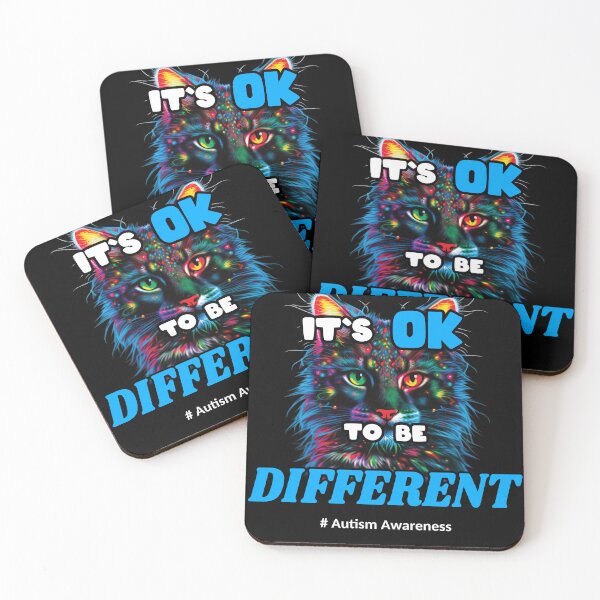 Item preview, Copy of Its Ok To Be Different Autism Awareness Acceptance Women Kid Cat designed and sold by Animal-ink.