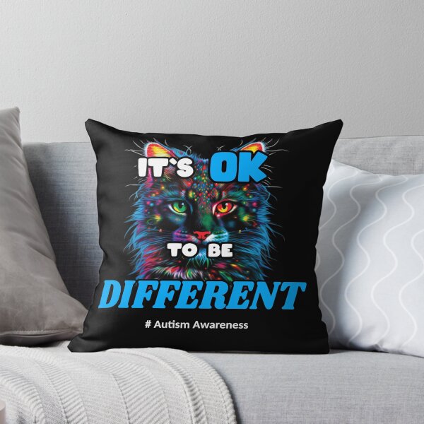 Item preview, Copy of Its Ok To Be Different Autism Awareness Acceptance Women Kid Cat designed and sold by Animal-ink.