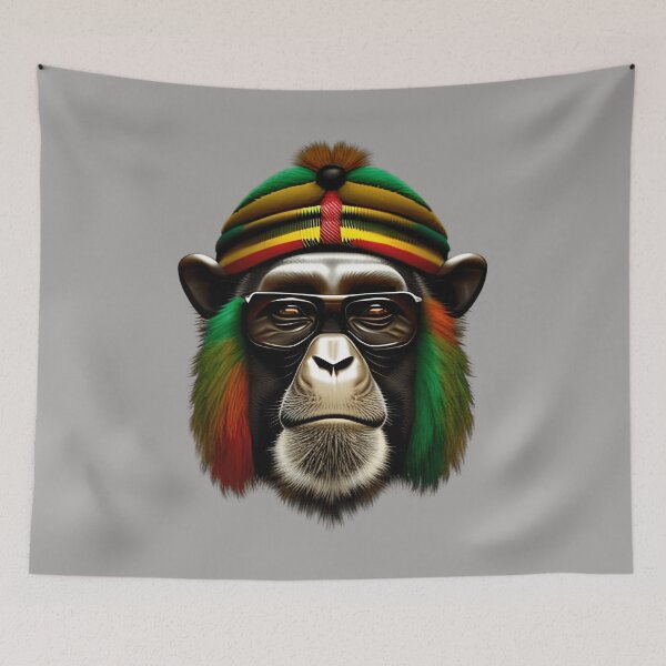 Item preview,  Rastafarian-style Monkey designed and sold by Rui Fernandes.