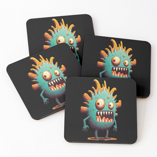 Item preview, Teal and Orange Cute Little Monster designed and sold by RailoImage.