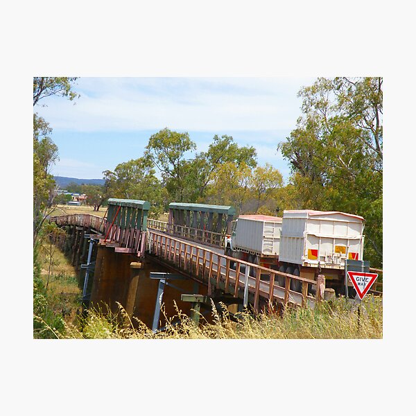 Item preview, Wooden Trestle Bridge at Gooloogong, NSW designed and sold by Jan Richardson.