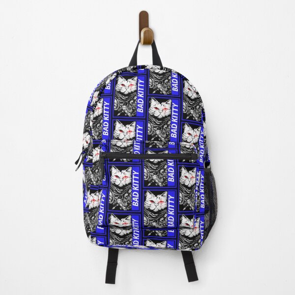 Item preview, Naughty Neko: Bright Blue Bad Kitty! Paws Off Samurai Warrior Cat designed and sold by Mrspink16.