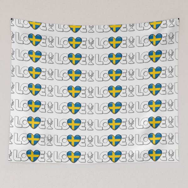 Item preview, Love Sweden - Eurovision Song Contest designed and sold by Vision-Tees.