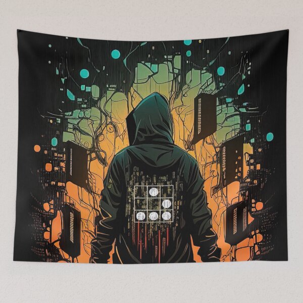 Item preview, Hacker with glider hacker emblem hoodie illustration designed and sold by RK - Shop.