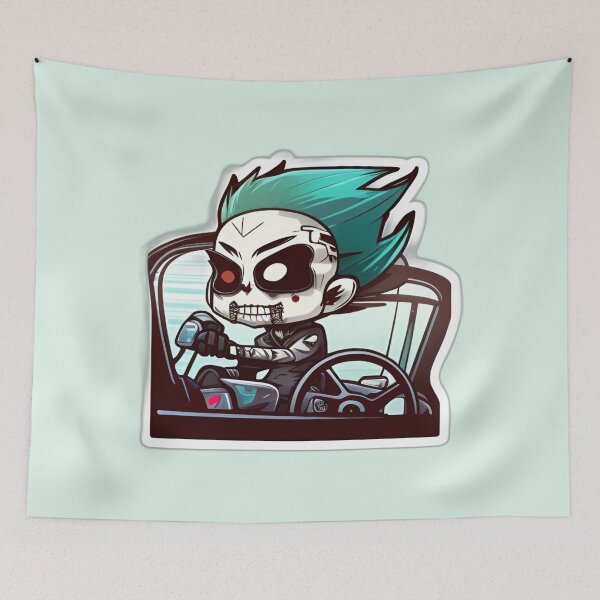 Item preview, Zombie Driver Anime Drawing of Funny Cartoon Driver  designed and sold by verluxe.