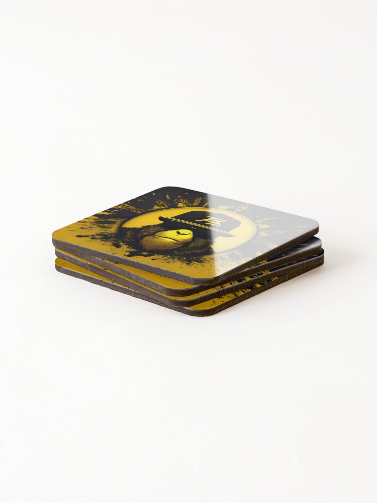Thumbnail 4 of 5, Coasters (Set of 4), Rapper-style Monkey designed and sold by RuiFernandes.