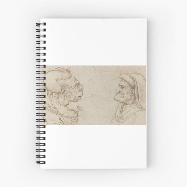 Item preview, Two grotesque heads by Leonardo da Vinci designed and sold by Mapsart-.