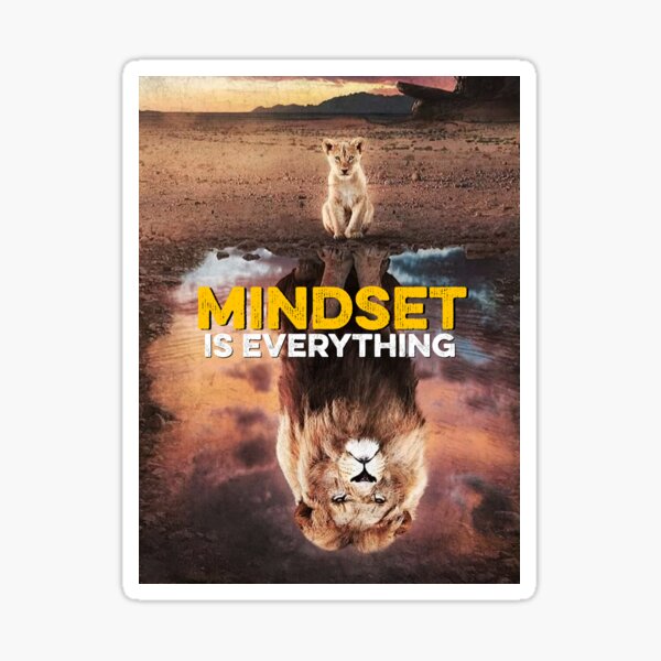 Item preview, Mindset Is Everything LionCat  designed and sold by HustleArtShop.