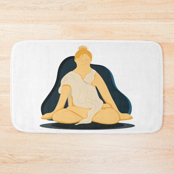 Item preview, Yoga girl in meditation process designed and sold by SoykAart.