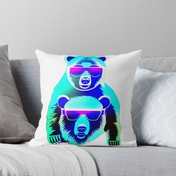 Item preview, Cool Grizzly Bear in Cyberpunk style glasses designed and sold by NewCoolWest.