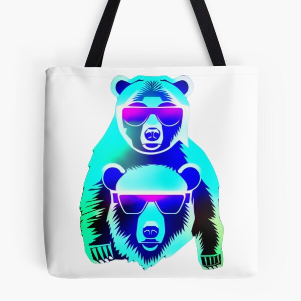 Item preview, Cool Grizzly Bear in Cyberpunk style glasses designed and sold by NewCoolWest.