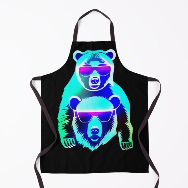 Item preview, Cool Grizzly Bear in Cyberpunk style glasses designed and sold by NewCoolWest.