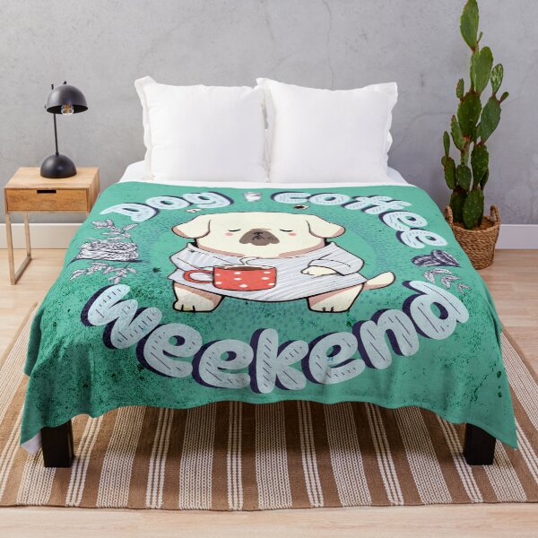 Aperçu de l'œuvre Dog coffee weekend Cute Design V1 créée et vendue par Family Journey with God.