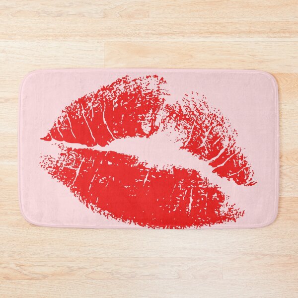 Item preview, French Kiss - Bisous Cherie (Kisses Sweetheart in French) French Poster, Pink and Red, Vintage, Retro  designed and sold by TheLoveShop.