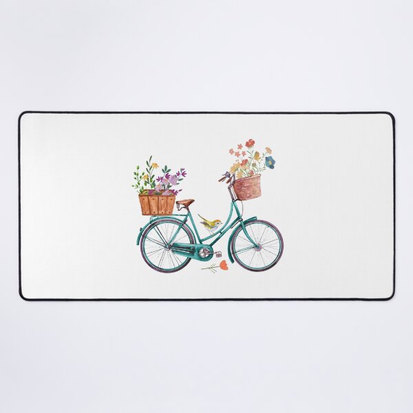 Item preview, Vintage Bicycle with Flower Baskets designed and sold by silviaol.