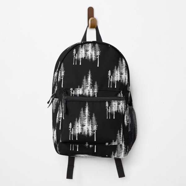 Item preview, Beautiful Pine Forests White Line Drawing Silhouette Design designed and sold by EarthArtDesigns.