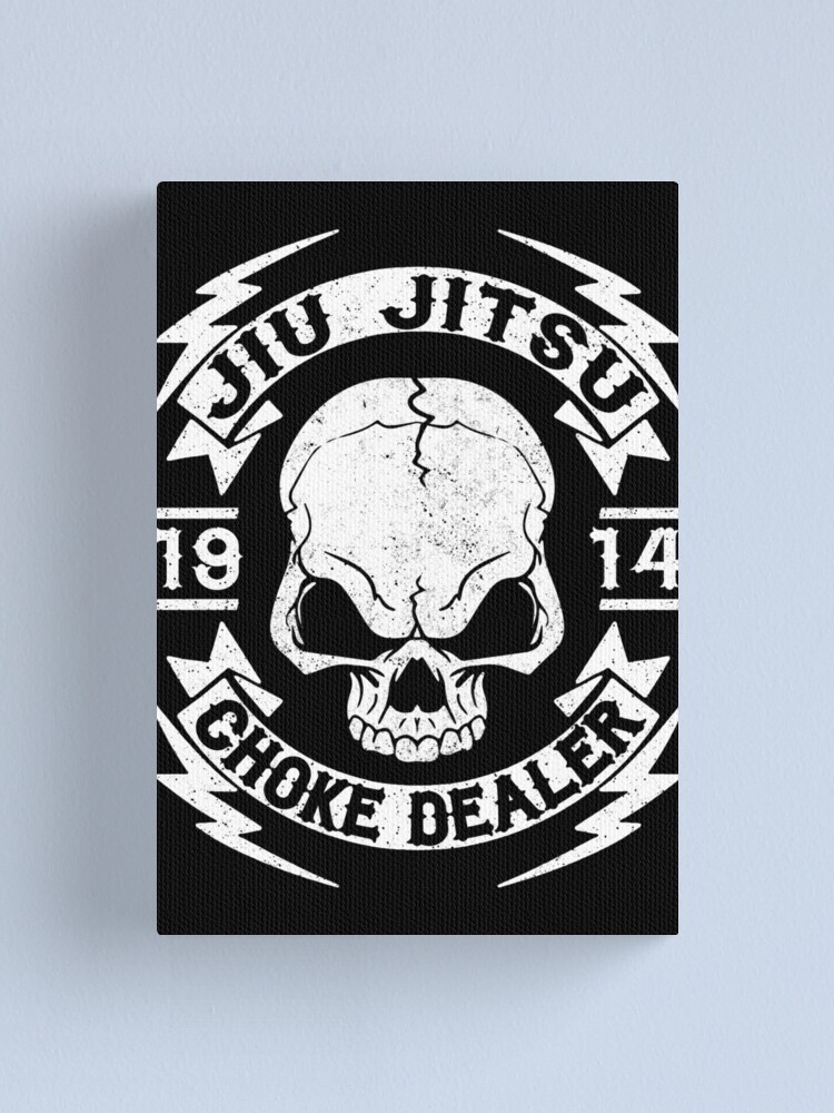 "JIU JITSU T SHIRT, CHOKE DEALER, BJJ SHIRT, MMA TSHIRT" Canvas Print