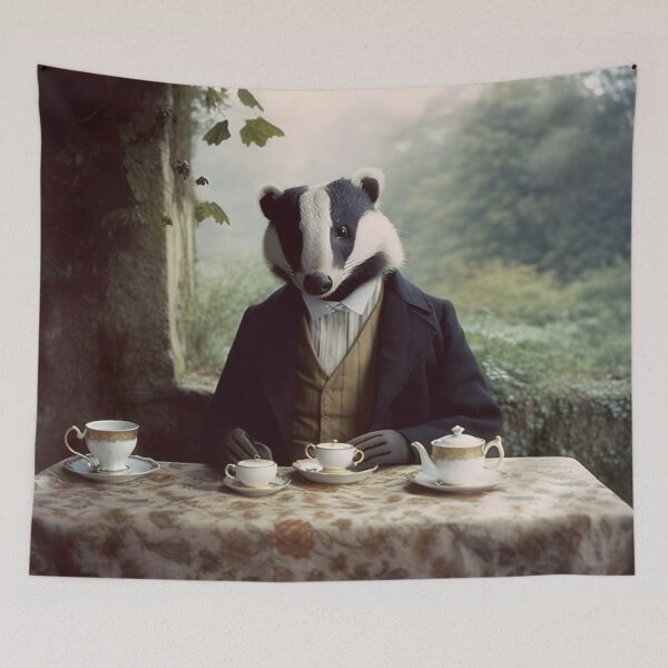 Item preview, Tea Time For Mr Badger designed and sold by larsbw.