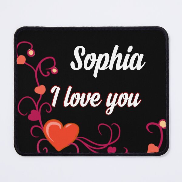 Item preview, I love u Sophia designed and sold by Dido-shop-art ⭐⭐⭐⭐⭐.