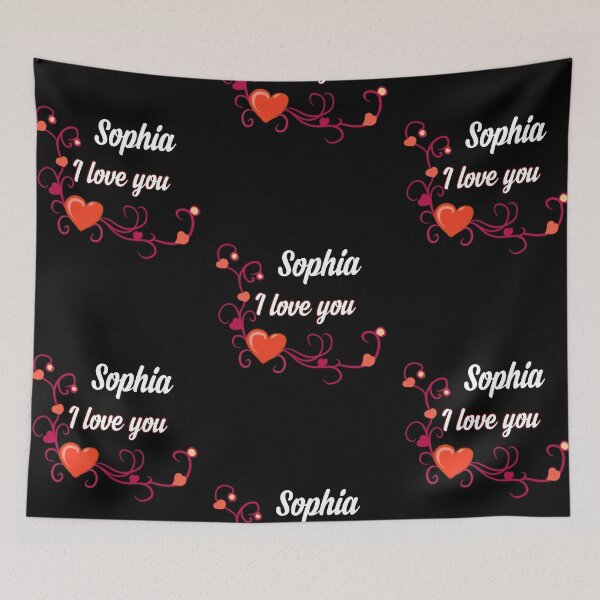 Item preview,  I love u Sophia designed and sold by Dido-shop-art ⭐⭐⭐⭐⭐.