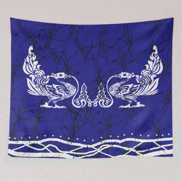 Item preview, Traditional Sri Lankan Blue Batik Pattern designed and sold by Thilaniz.