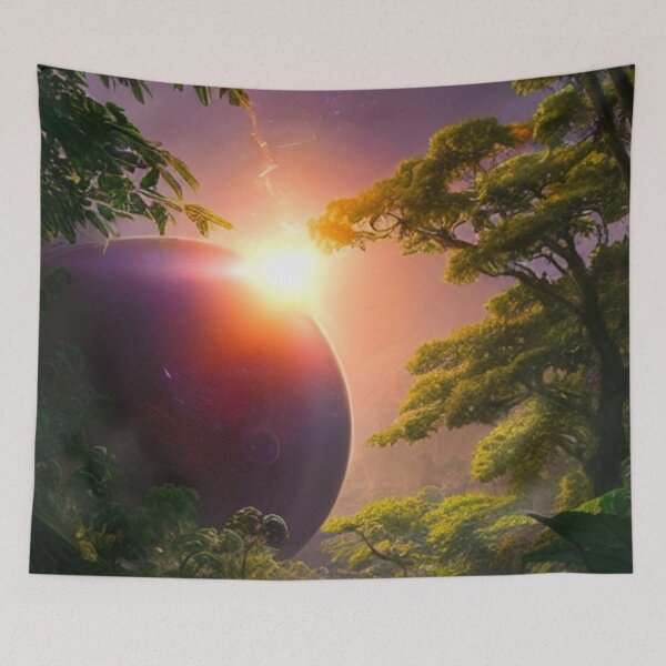 Item preview, Sunset View From a Paradise Planet of a Blackhole  designed and sold by Space-Wear.