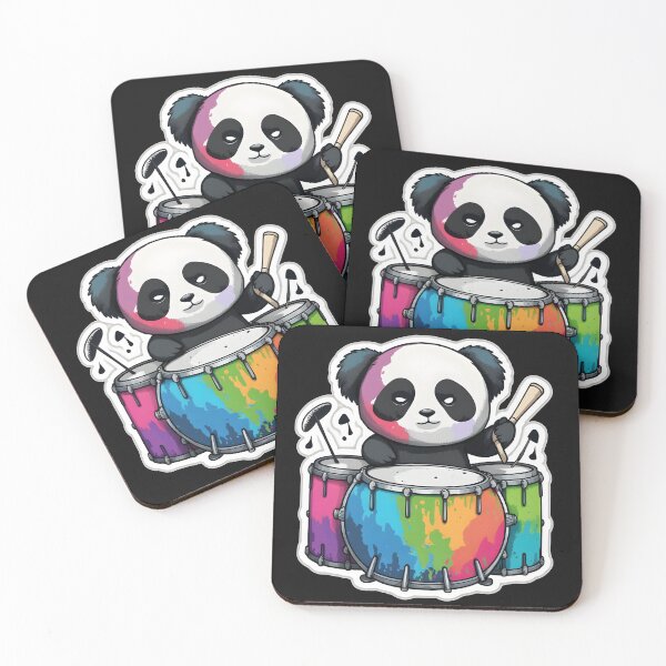 Item preview, Goth Panda EMO Rock Sticker - Goth Pandas Rock On designed and sold by StreetShirts1.