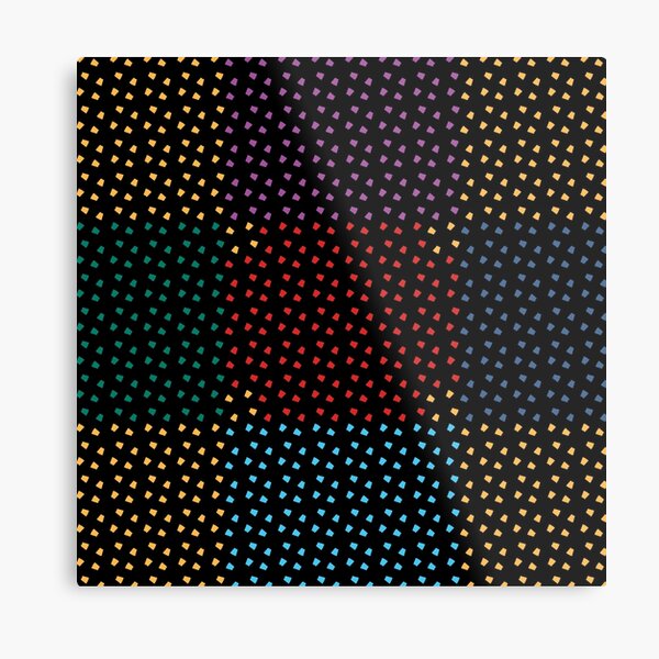 Different color specks Metal Print